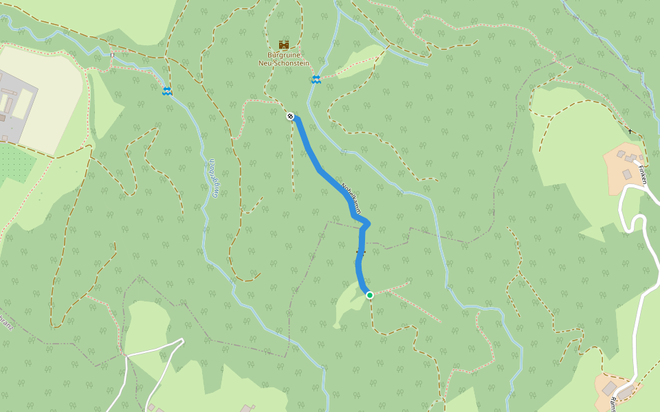 Nobelkamm walking route map in Möggers