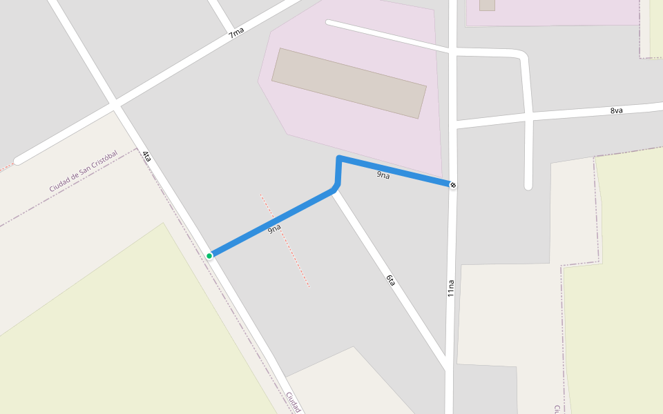 9na walking route map in Artemisa