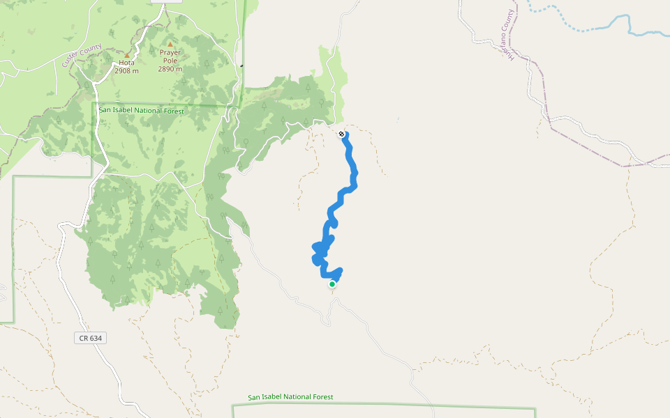 Horse Ranch walking route map in Gardner