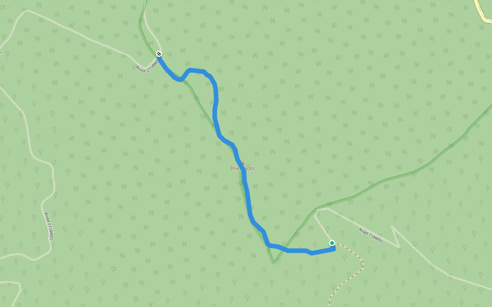 (very overgrown) walking route map in Warburton