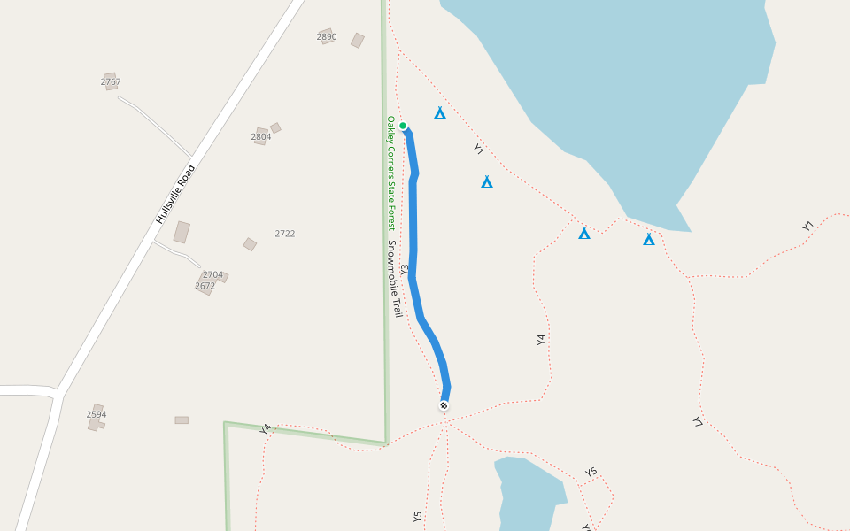 Y3 walking route map in Owego