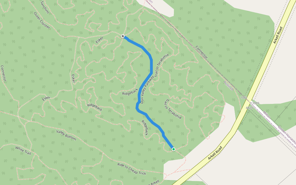 Don Valley Parkway Walking and Running Guelph, Ontario Pacer