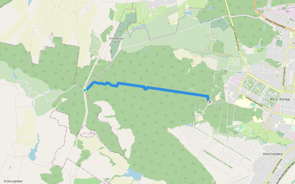 Тропа здоровья walking route map in Saransk