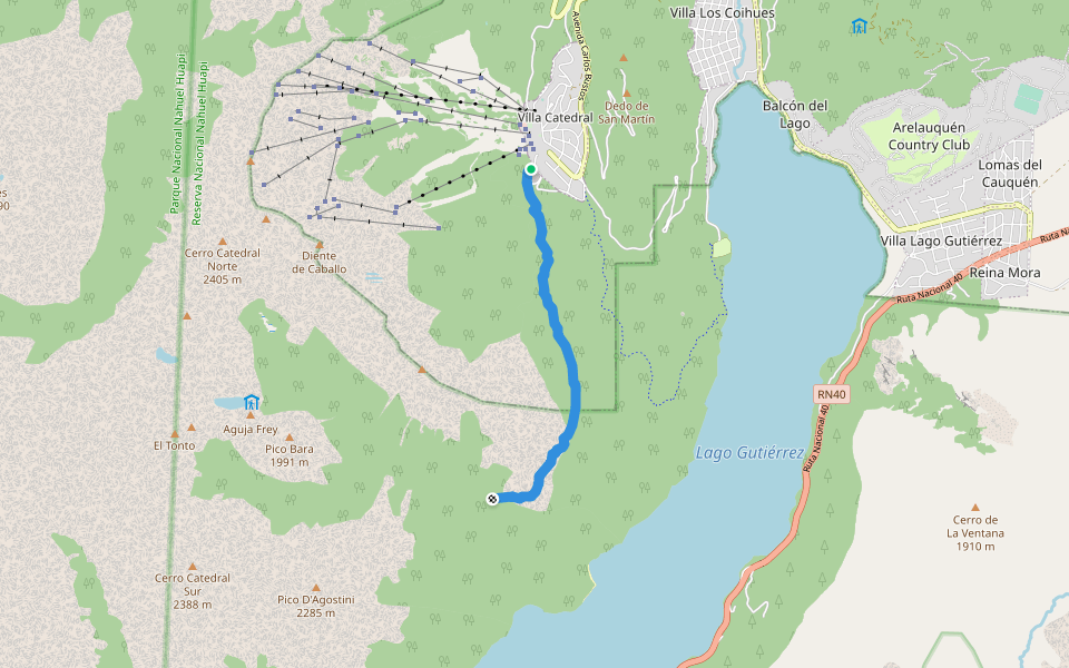 Sendero Villa Catedral - Refugio Frey