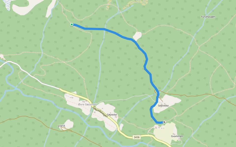 Beinvegen walking route map in Maarem