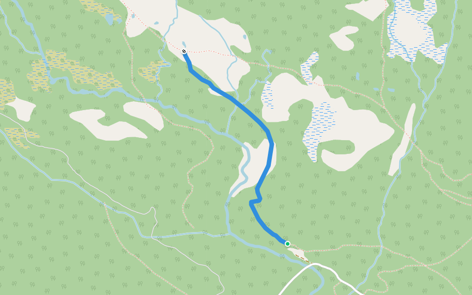 Brubergvegen walking route map in Maarem