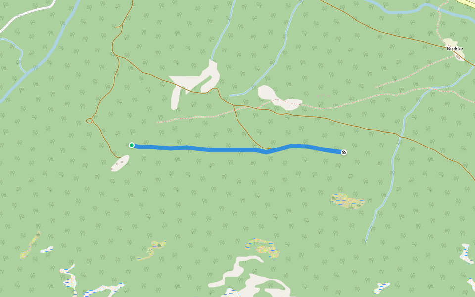 Bukøyrvegen walking route map in Atrå