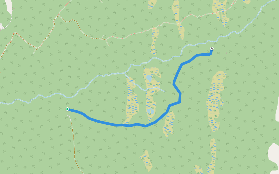 Kløvvegen, Sumarsvegen, Vettervegen, Høyvegen walking route map in Austbygdi