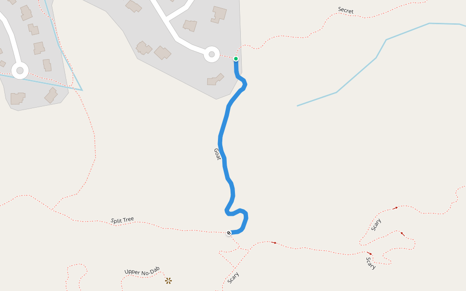 Goat walking route map in Marquette