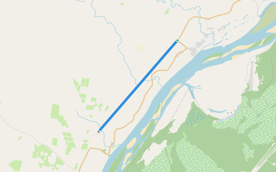 проект дороги walking route map in Slobodchikovo Naselennyy Punkt