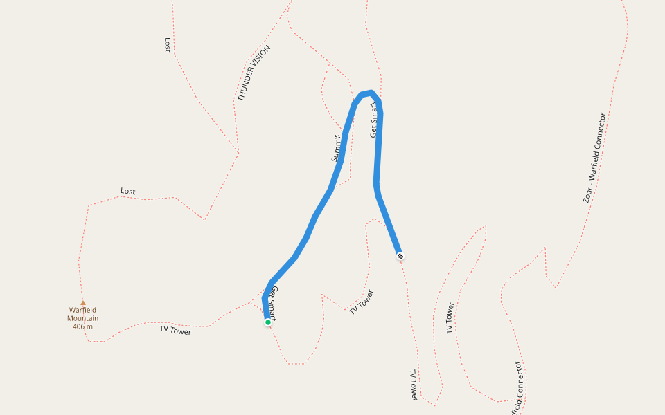 Get Smart walking route map in Charlemont