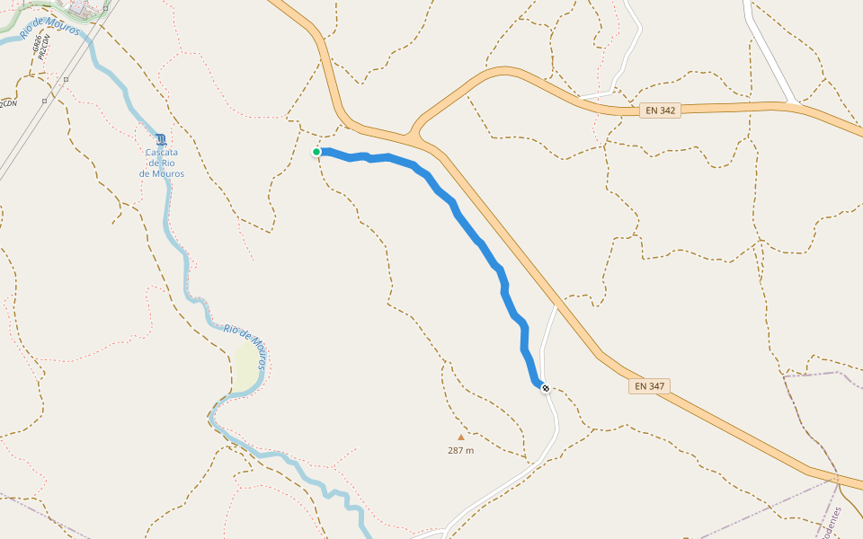 Trilho do Pinheiro Manso walking route map in Condeixa-a-Nova