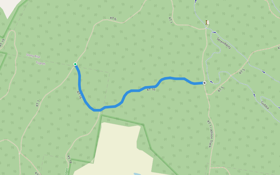 KT 16 walking route map in Tugrah