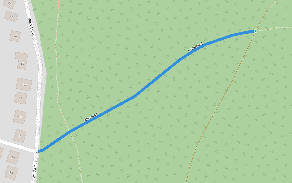 Kellerpfad walking route map in Glashütten