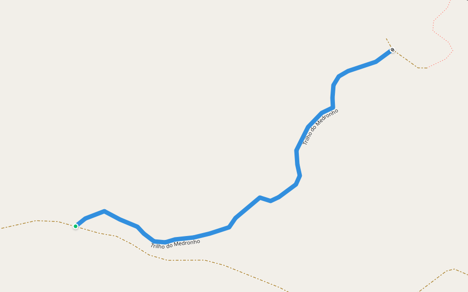 Trilho do Medronho walking route map in Pernes