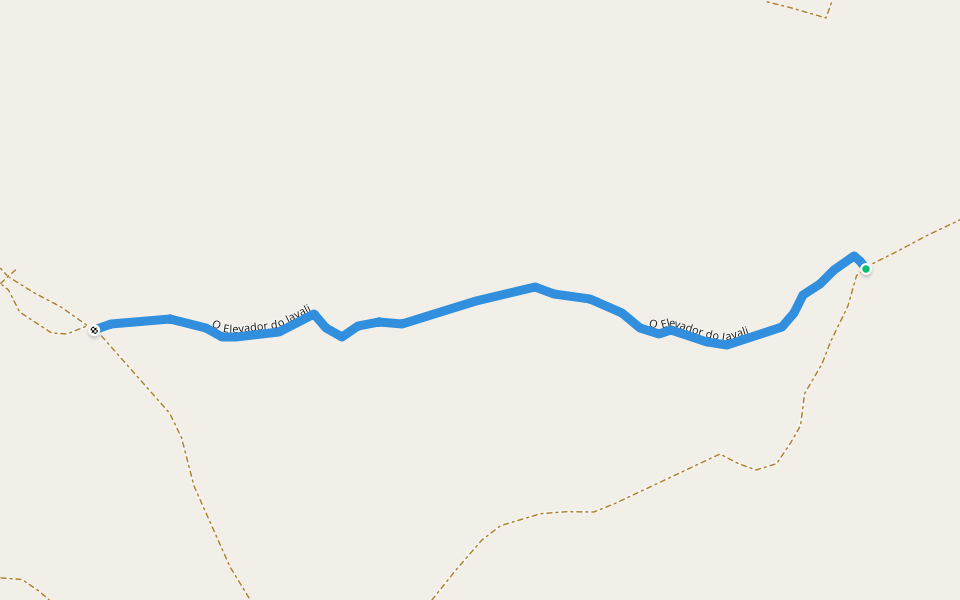 O Elevador do Javali walking route map in Pernes