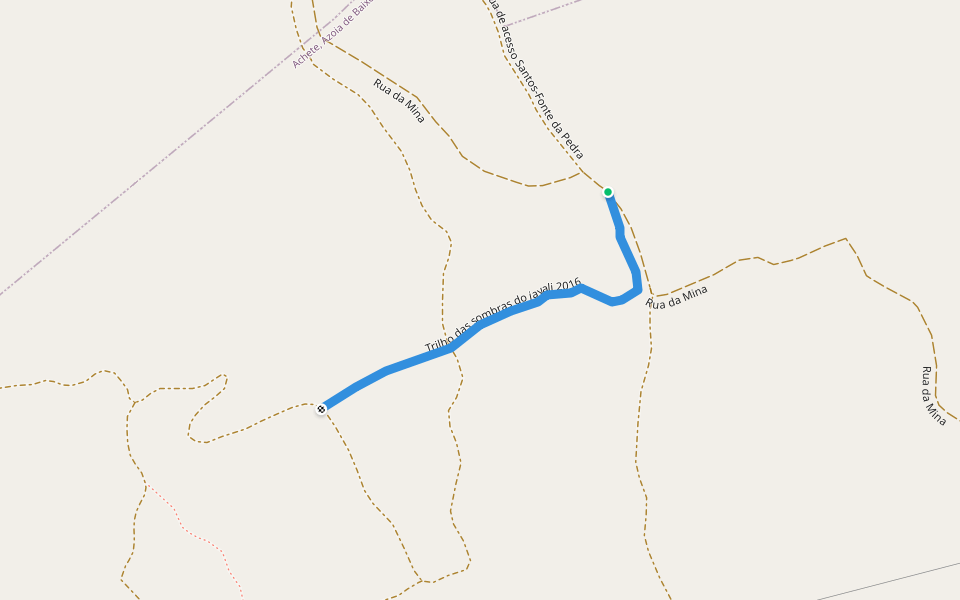 Trilho das sombras do javali 2016 walking route map in Achete
