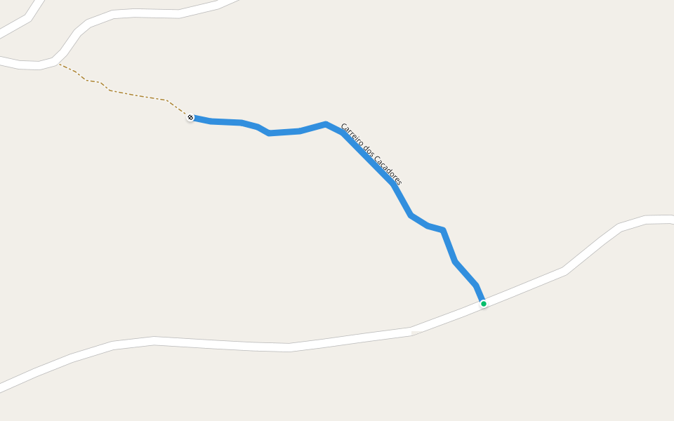 Carreiro dos Caçadores walking route map in Achete