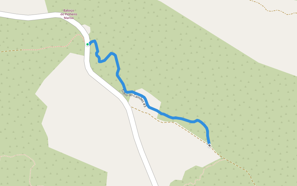 Trilho do Camões #3 walking route map in Alcanede