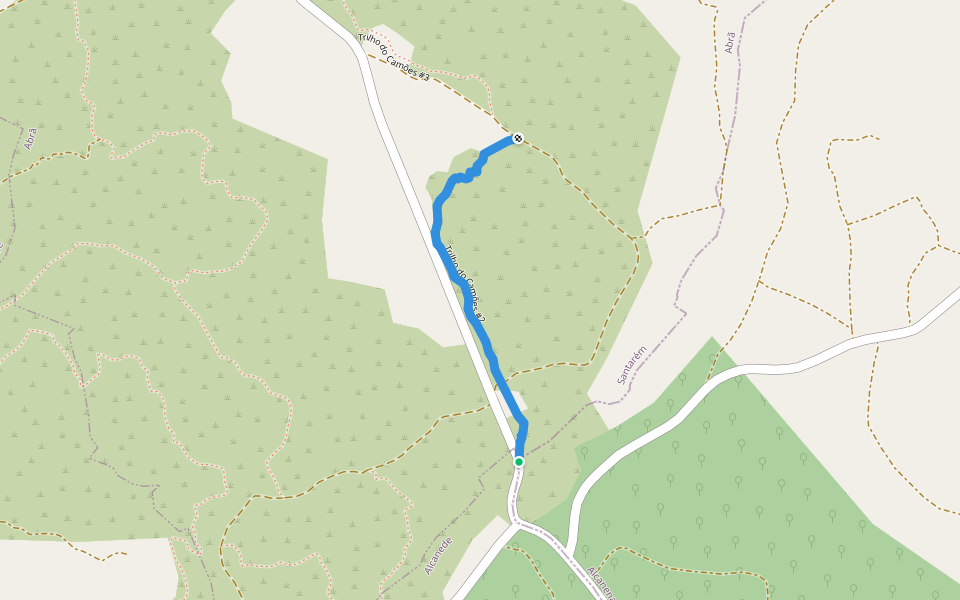 Trilho do Camões #2 walking route map in Alcanede