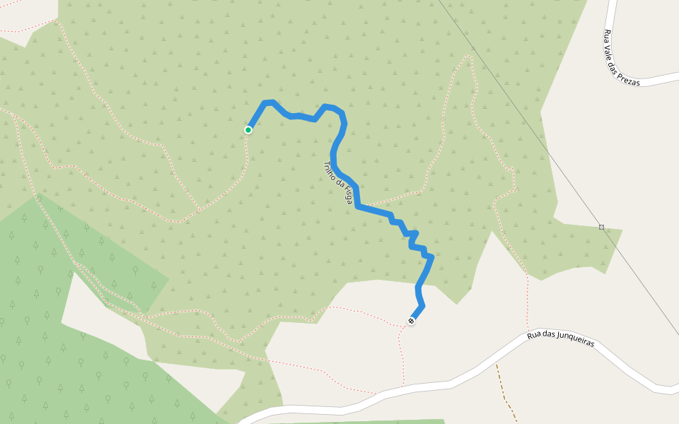 Trilho da Fisga walking route map in Alcanede