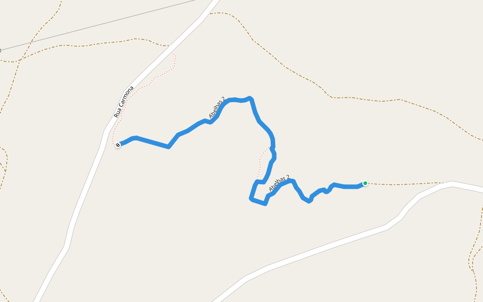 Abelhas 2 walking route map in Azoia de Cima