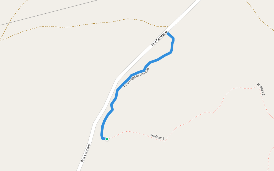 Trilho fuga às abelhas walking route map in Azoia de Cima