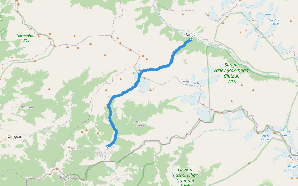 rupin pass trail walking route map in D.P.F.Hurua-C-1