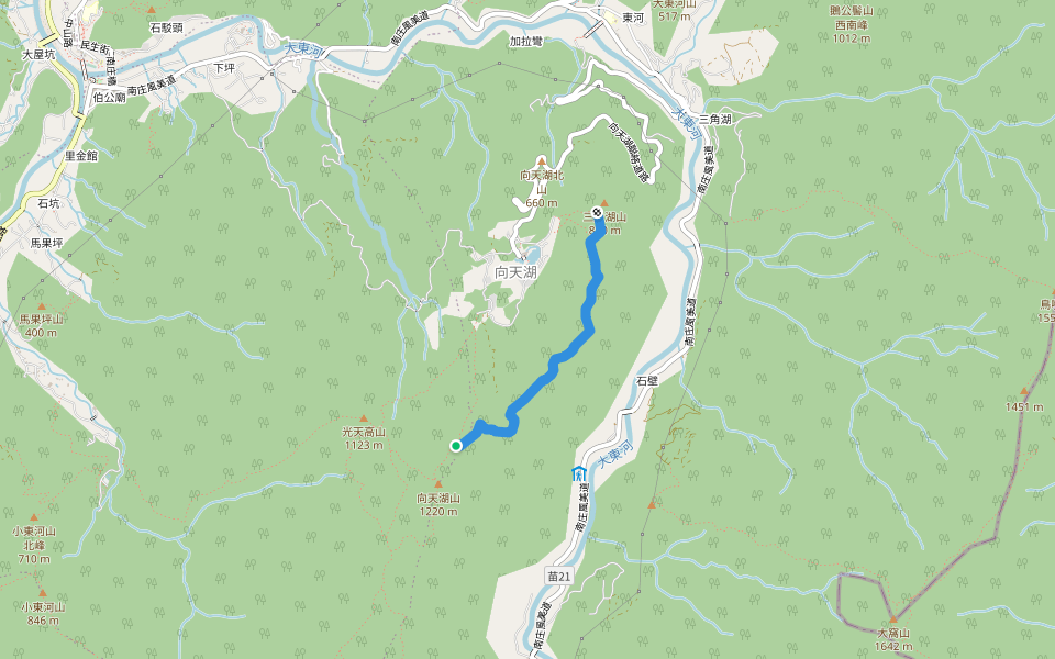 向天湖山(光天高山)環湖段 | Walking Map