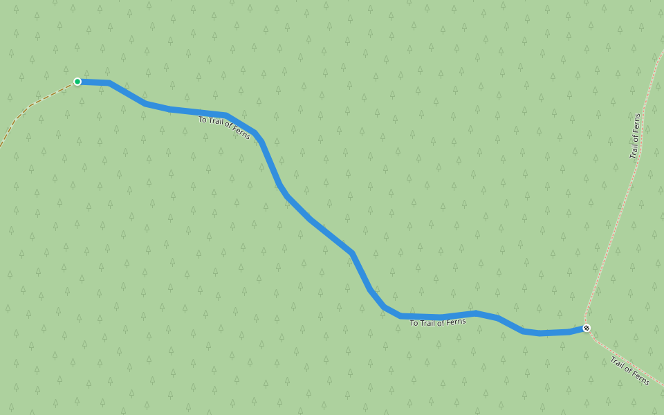 To Trail of Ferns walking route map in Philomath