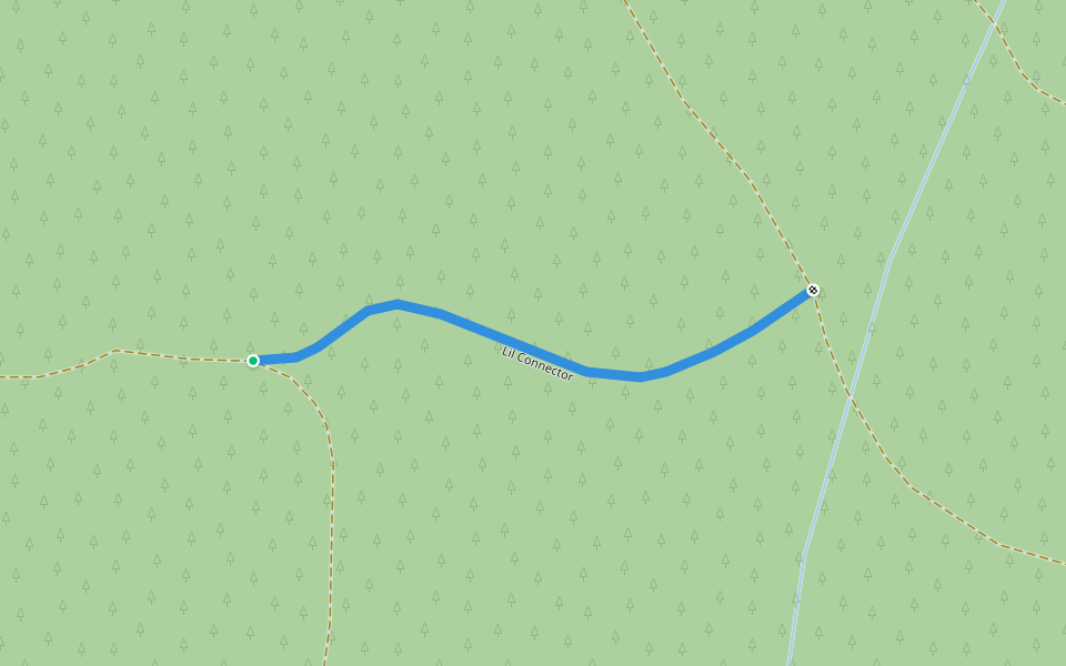 Lil Connector walking route map in Philomath