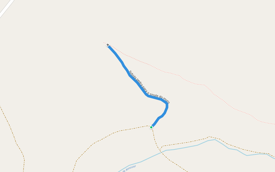 subida pedra-para o single do muro walking route map in Marmeleira