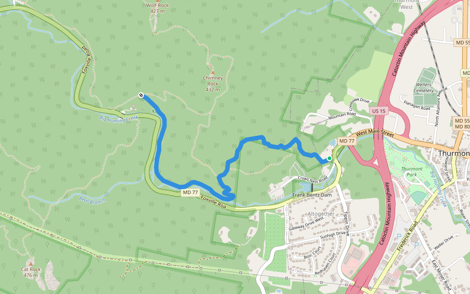 Thurmont Gateway Trail Hiking Maryland Pacer