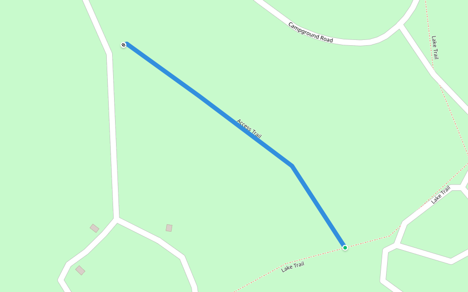 Access Trail walking route map in Drakesville