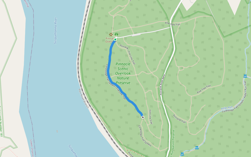 Conestoga Trail System Map at Carlos - Osm Way 413051887