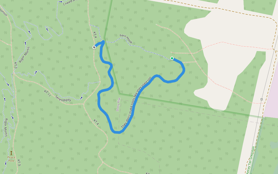 They don't make tools like they used too walking route map in Stony Rise