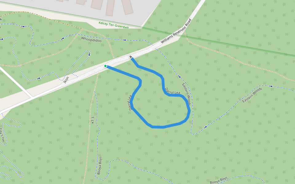 Darryl Lea walking route map in Stony Rise