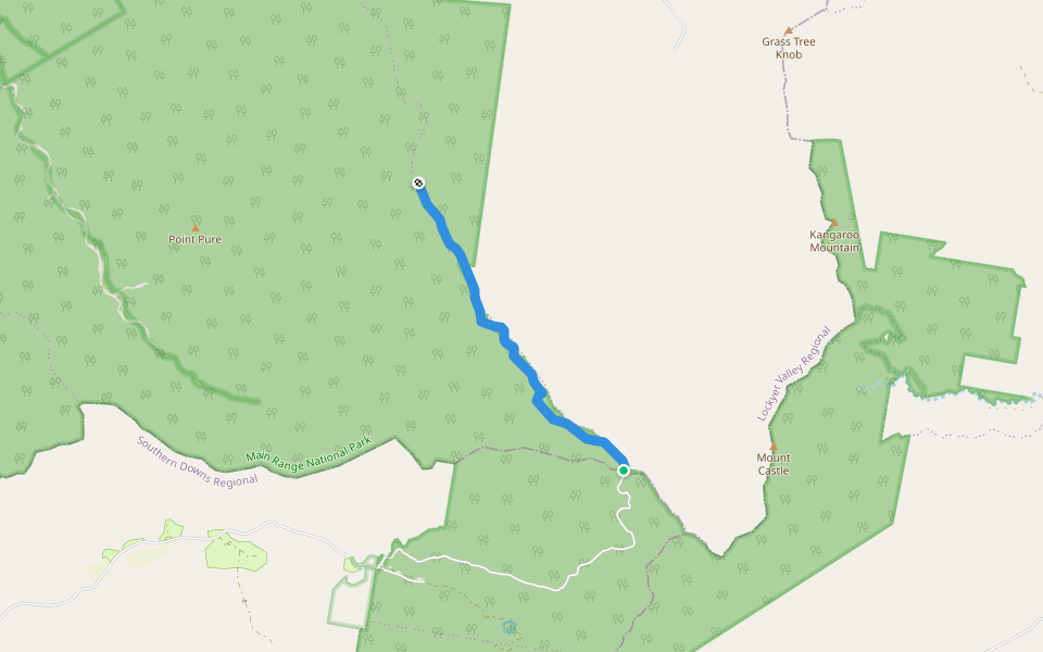 Winder Trail walking route map in East Haldon