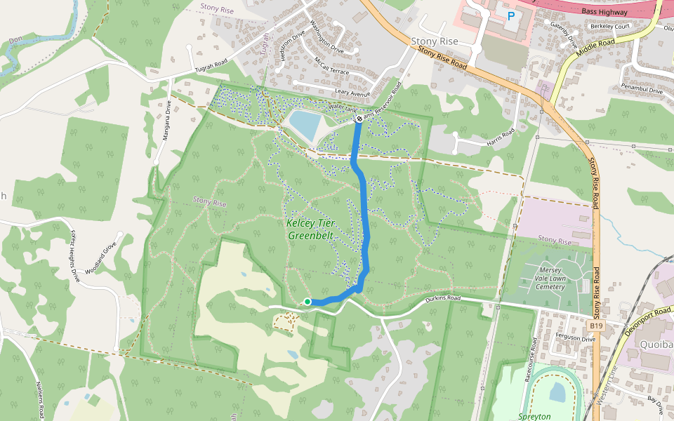 KT 3 walking route map in Quoiba