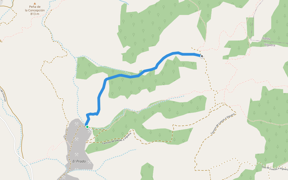 Senda a Cerro Arao walking route map in Viguera