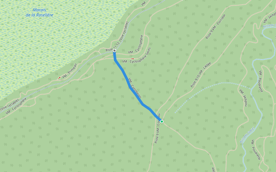 VM - Connexion walking route map in Mirabel