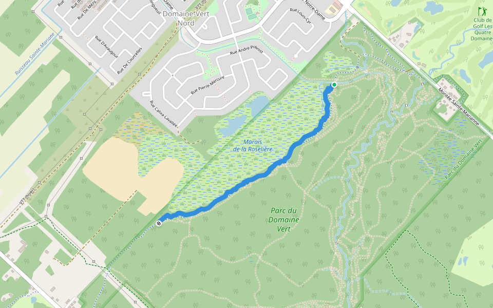 VM - Primeau walking route map in Mirabel