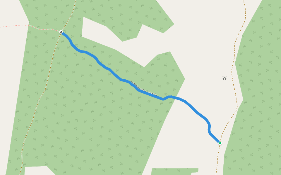 Lista kärr-Julpa, häststig walking route map in Västerås