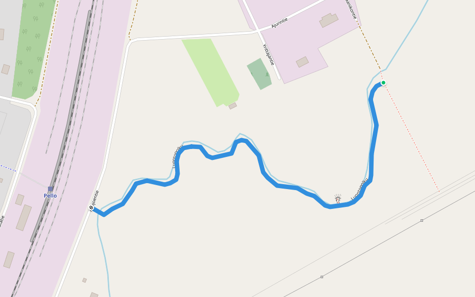 Luontopolku walking route map in Hannujuntintörmä