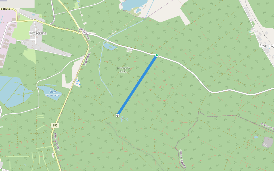 Droga pożarowa Nr 29 walking route map in Mielec
