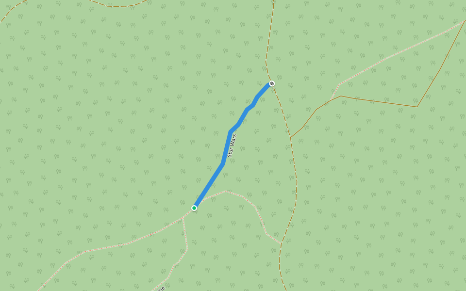 Star Wars walking route map in Insh