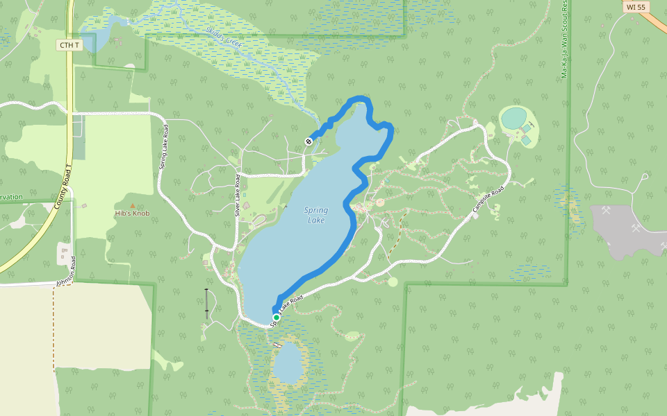 Killian Trail walking route map in Pearson