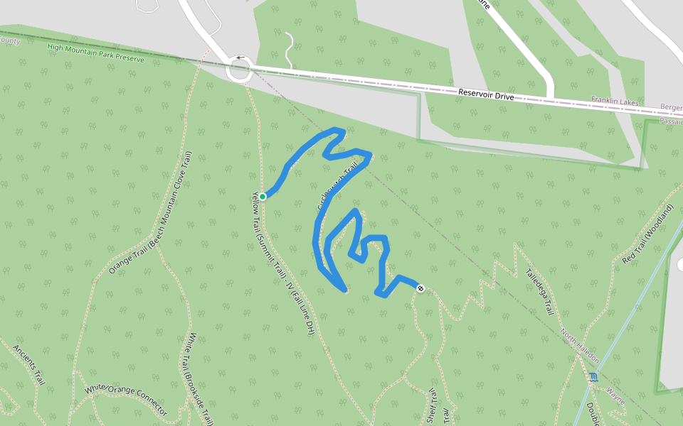 Circleswitch Trail walking route map in North Haledon