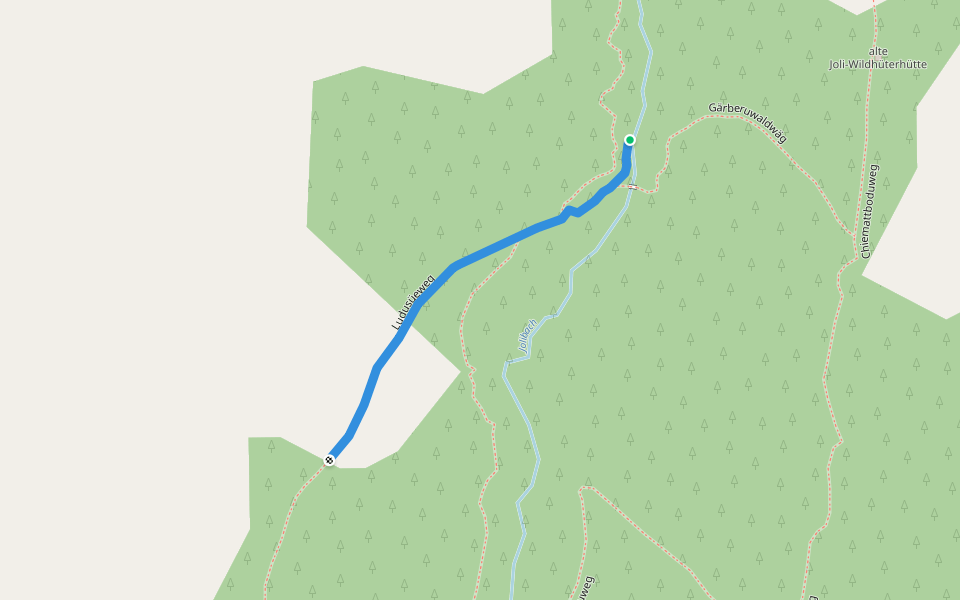 Ludusüeweg walking route map in Niedergesteln