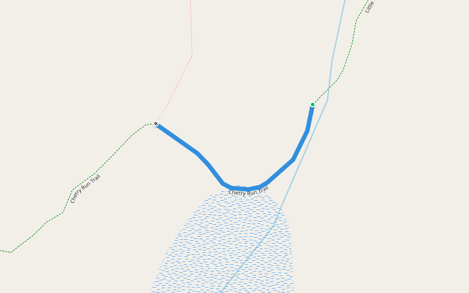 Cherry Run Trail walking route map in Sweet Valley